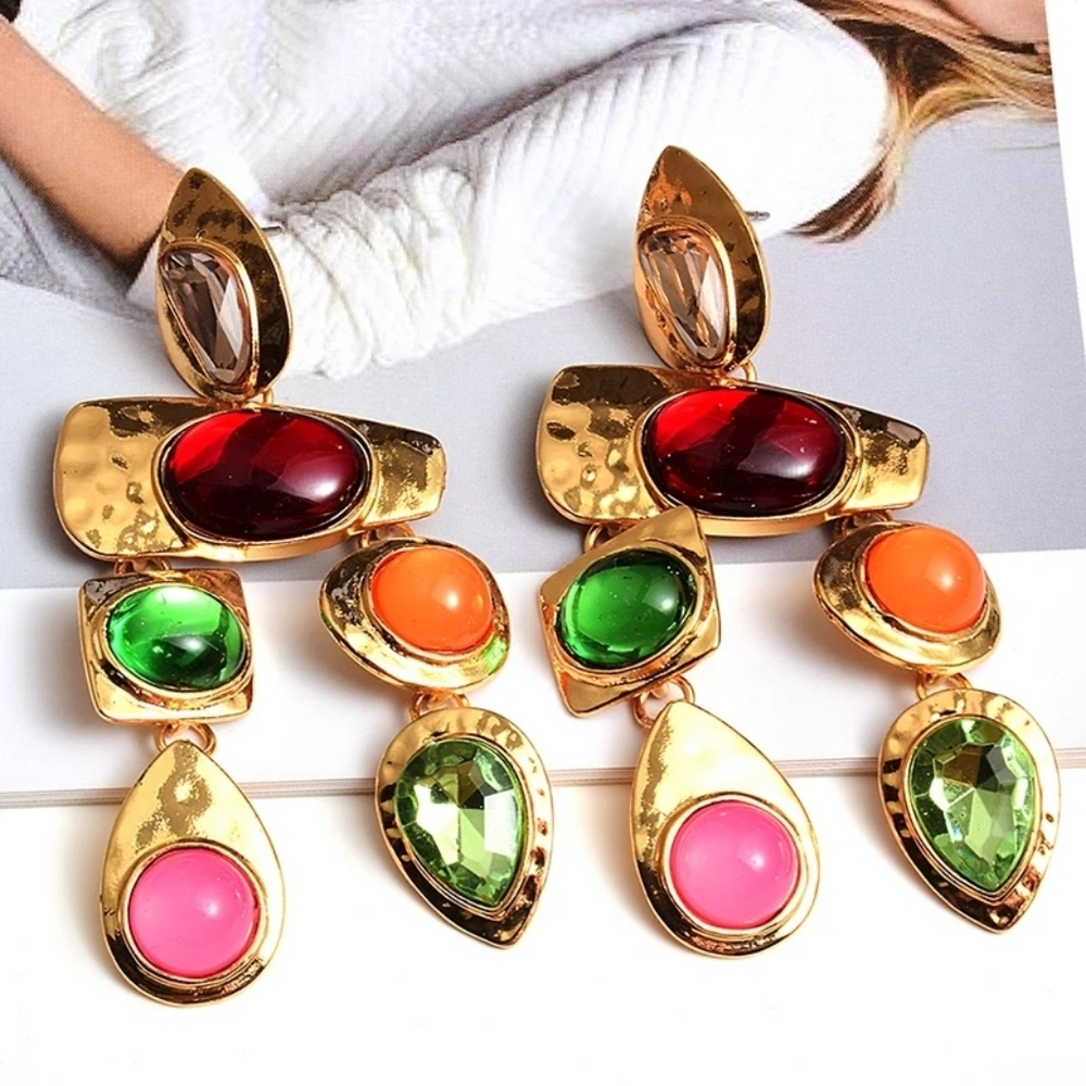 Vince Camuto Colorful Stone Earrings